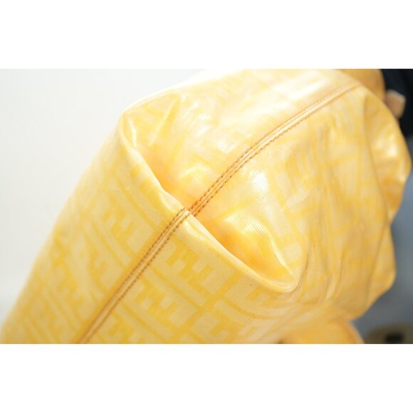 Fendi Yellow Zucca Monogram Bag - Picture 6 of 9